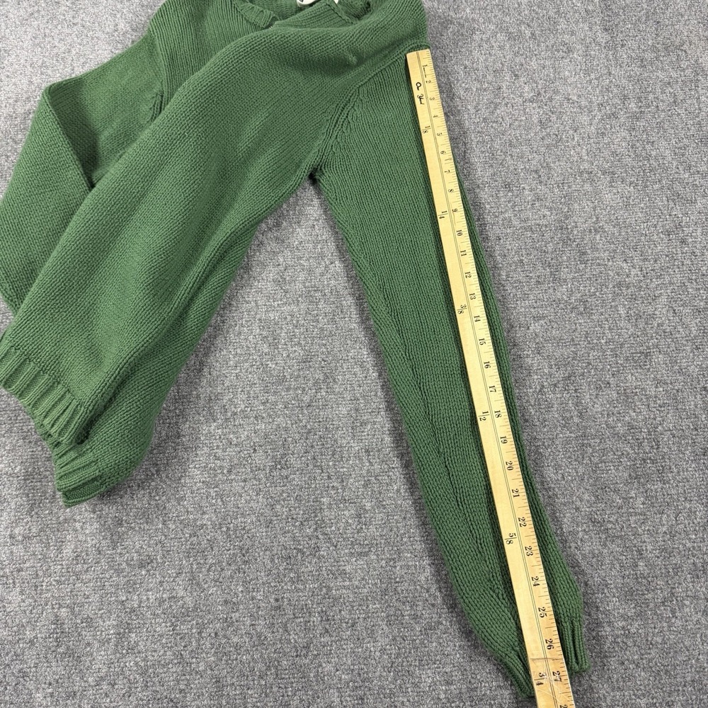 Vintage Disney Mickey Sweater Medium Green Knit 90s Christmas Santa Hat - Picture 7 of 7
